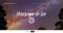 Desktop Screenshot of horoscopodeleo.es