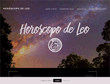 Tablet Screenshot of horoscopodeleo.es
